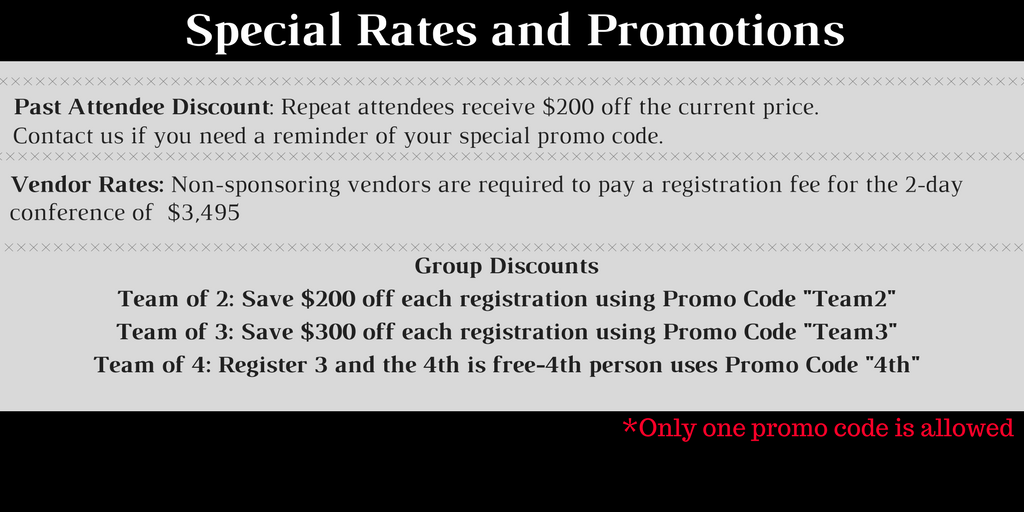 Gov conferences discounts