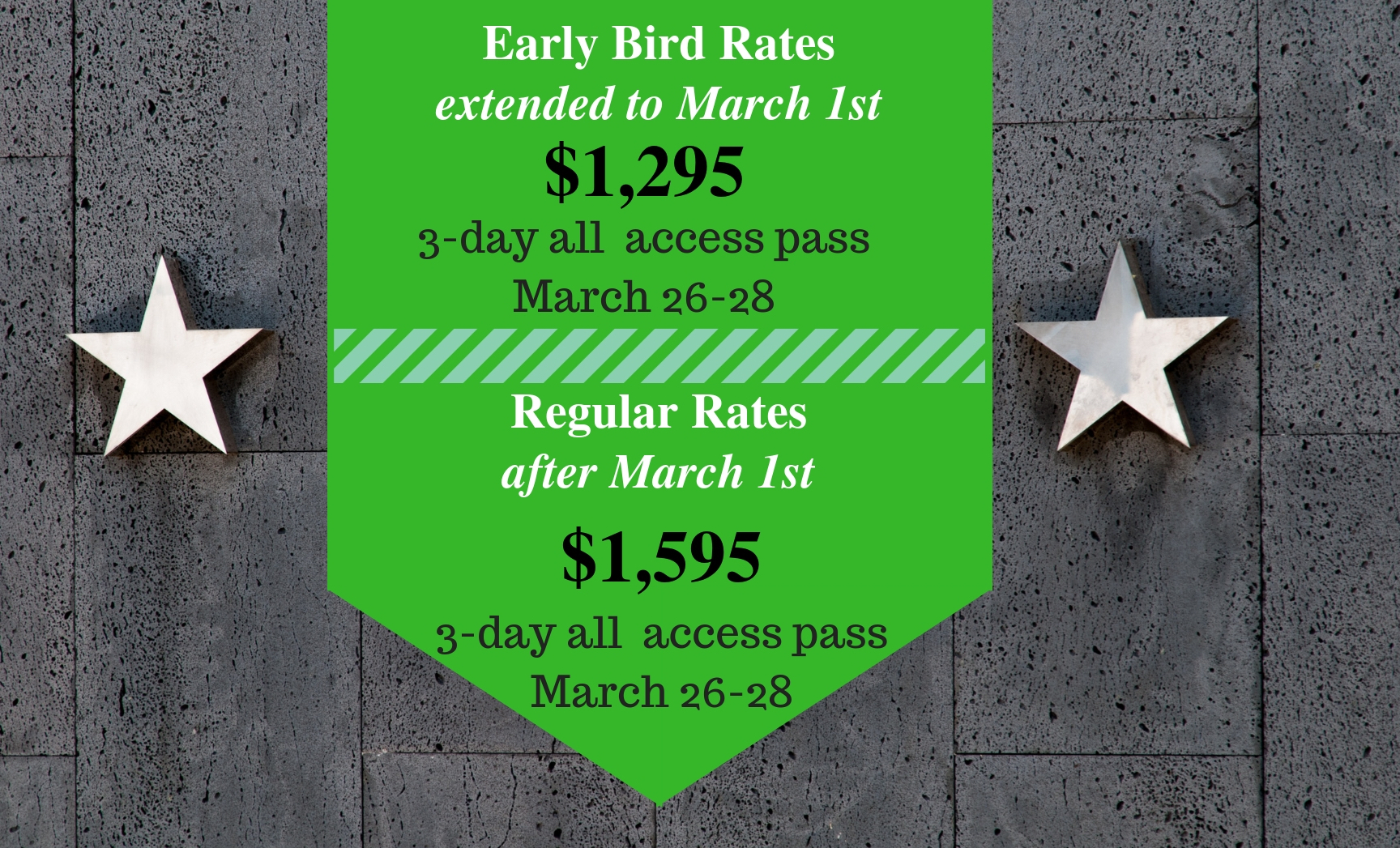 Digital Workplace Summit March 2019 Price Chart