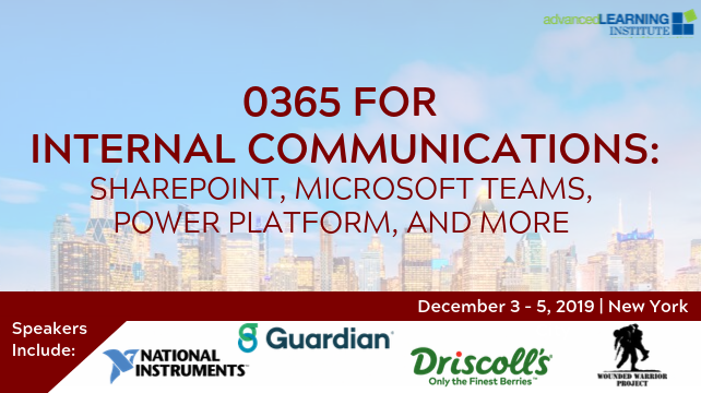 O365 Dec 2019 NYC conference