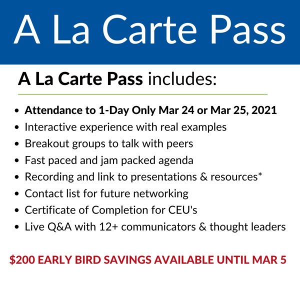 Storytelling IC Mar 2021 1 Day A La Carte Pass