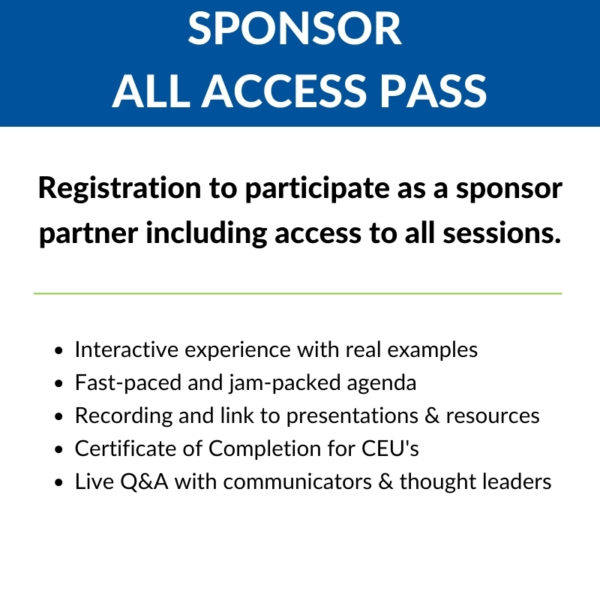 Sponsor All Access Pass