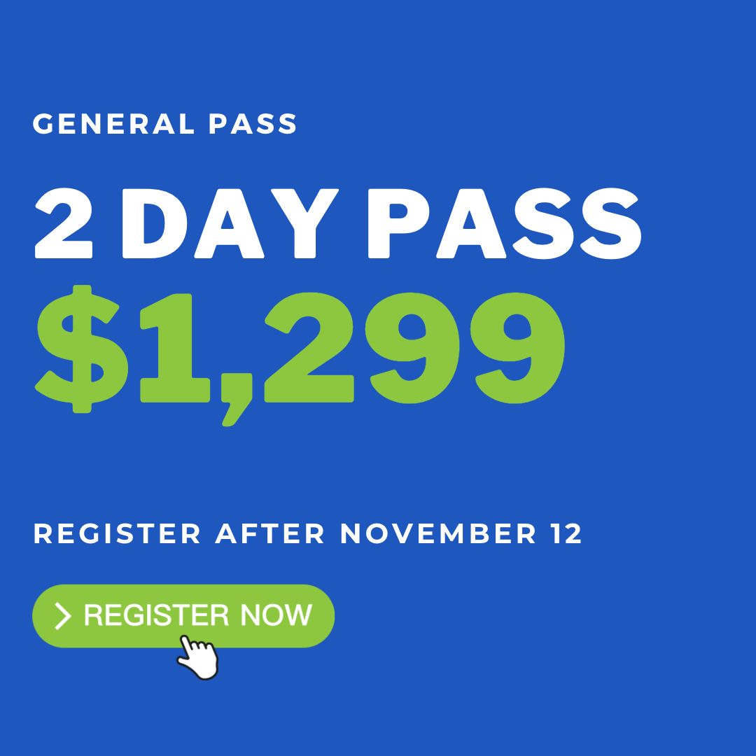 General 1-Day Pass: $1,299