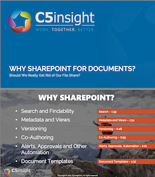 C5Insight Why SharePoint For Documents